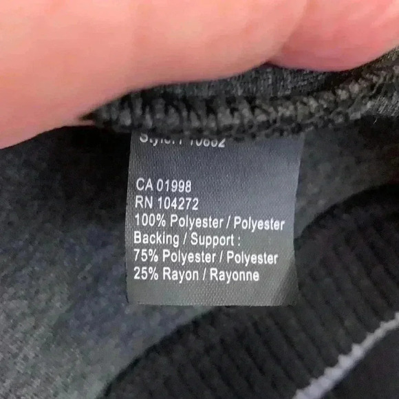 Spanner gorgeous jacket/sweater, black w gray trim 2 way zipper, 2 front… - Picture 5 of 5